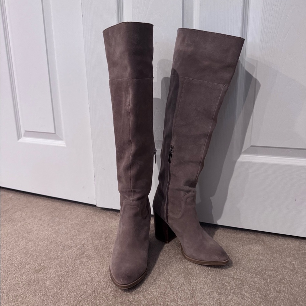 Steve Madden Taupe Over the Knee Boots
